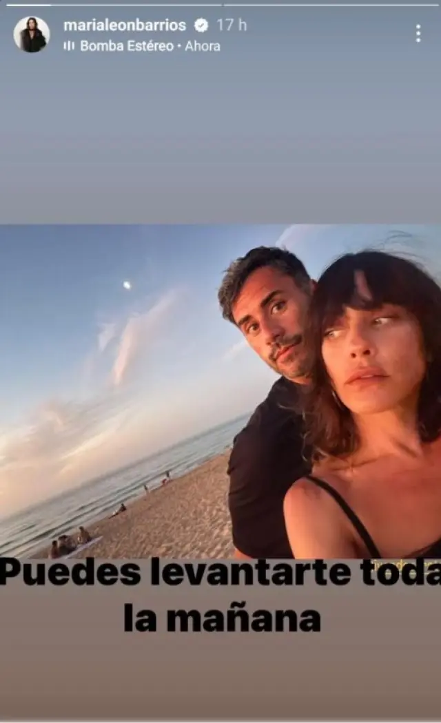 María con Iván, en su Instagram.