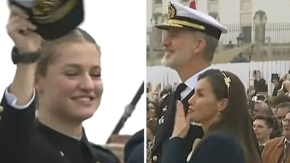 Los reyes no pueden contener la emoción en la despedida a Leonor en Cádiz: besos y lágrimas de la reina Letizia
