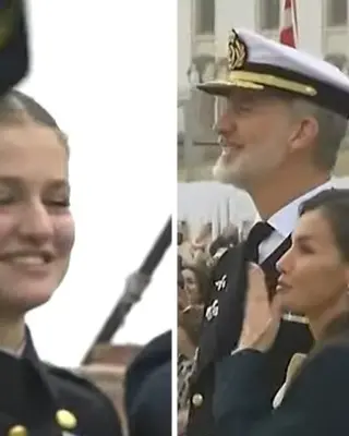 Los reyes de España 168[content00inject]-[content00inject]-[content00inject] asistieron emocionados a la salida del Juan Sebastián Elcano desde Cádiz, con la princesa Leonor a bordo.