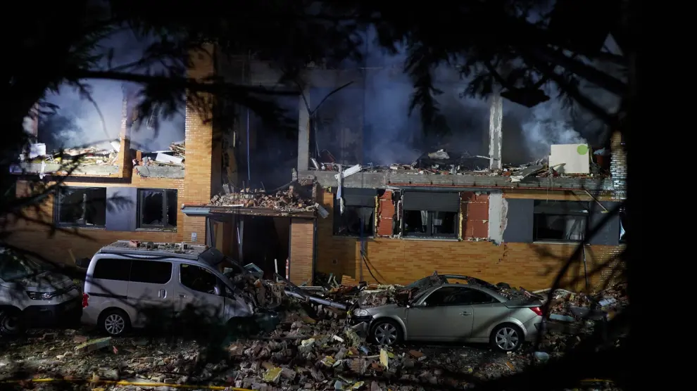 Al menos nueve heridos y 250 desalojados por la fuerte explosión en un bloque de edificios en Navarra: "Ha sido terrorífica"