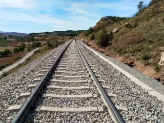 Imagen de las vías del tren.