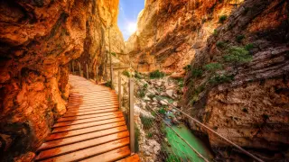 Pasarela del Caminito del Rey, en Málaga.