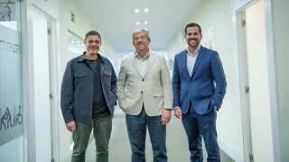 De izquierda a derecha, Juan Sánchez, Antonio Mayor y Vicente Ros.