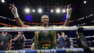 La boxeadora estadounidense Claressa Shields.