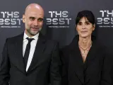 Pep Guardiola y su mujer, Cristina Serra