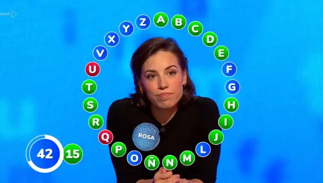 Rosa, en 'Pasapalabra'.