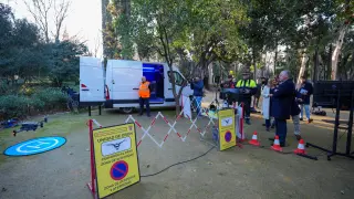 Demostración del servicio de drones para el cuidado de árboles singulares de Sevilla
