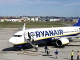Un avión de Ryanair.