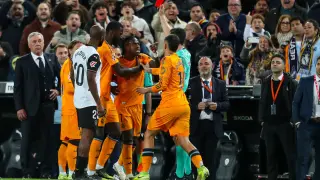 Vinícius, sancionado con dos partidos por su expulsión en Mestalla