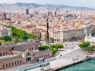 Vista panorámica de Barcelona