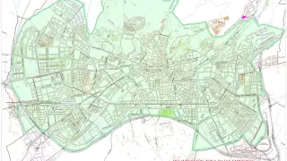 Imagen del mapa con la delimitación de la ZBE de Granada.