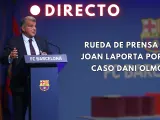 Rueda de prensa de Joan Laporta por el caso Dani Olmo, en directo.